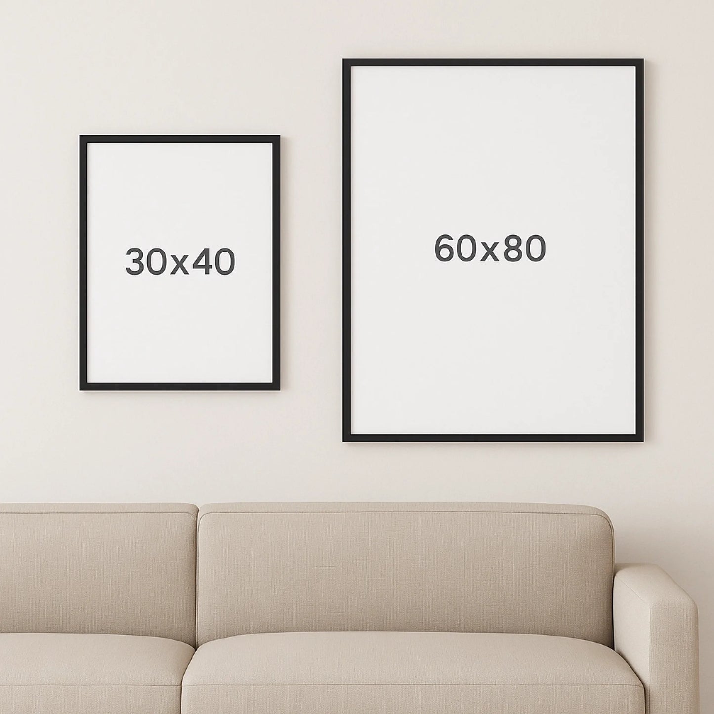 Größenvergleich Poster