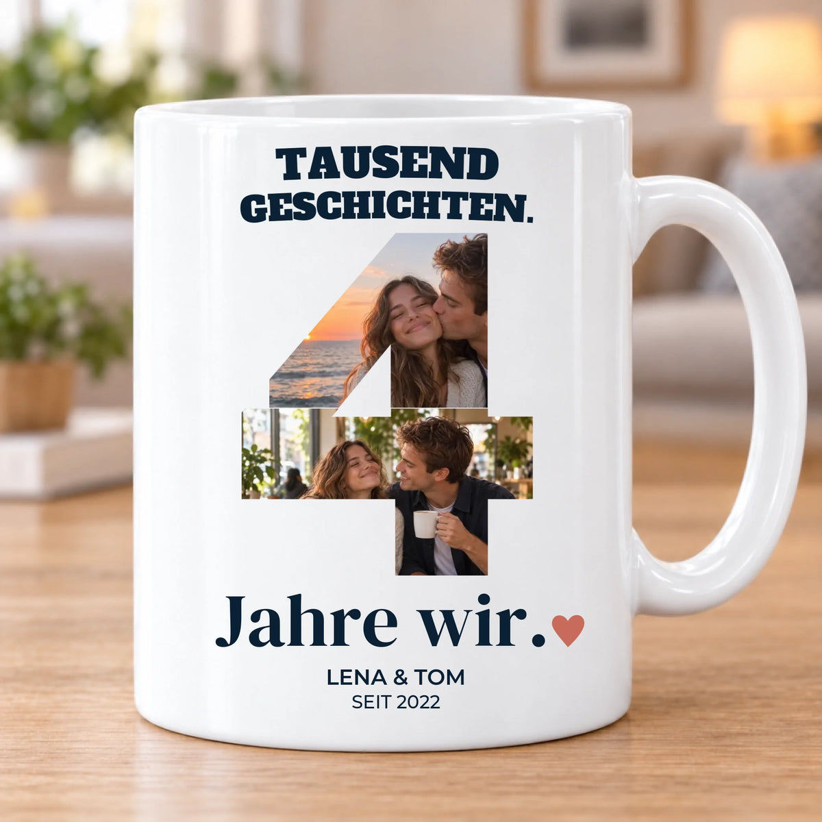 4 Jahre wir – Fototasse LENA