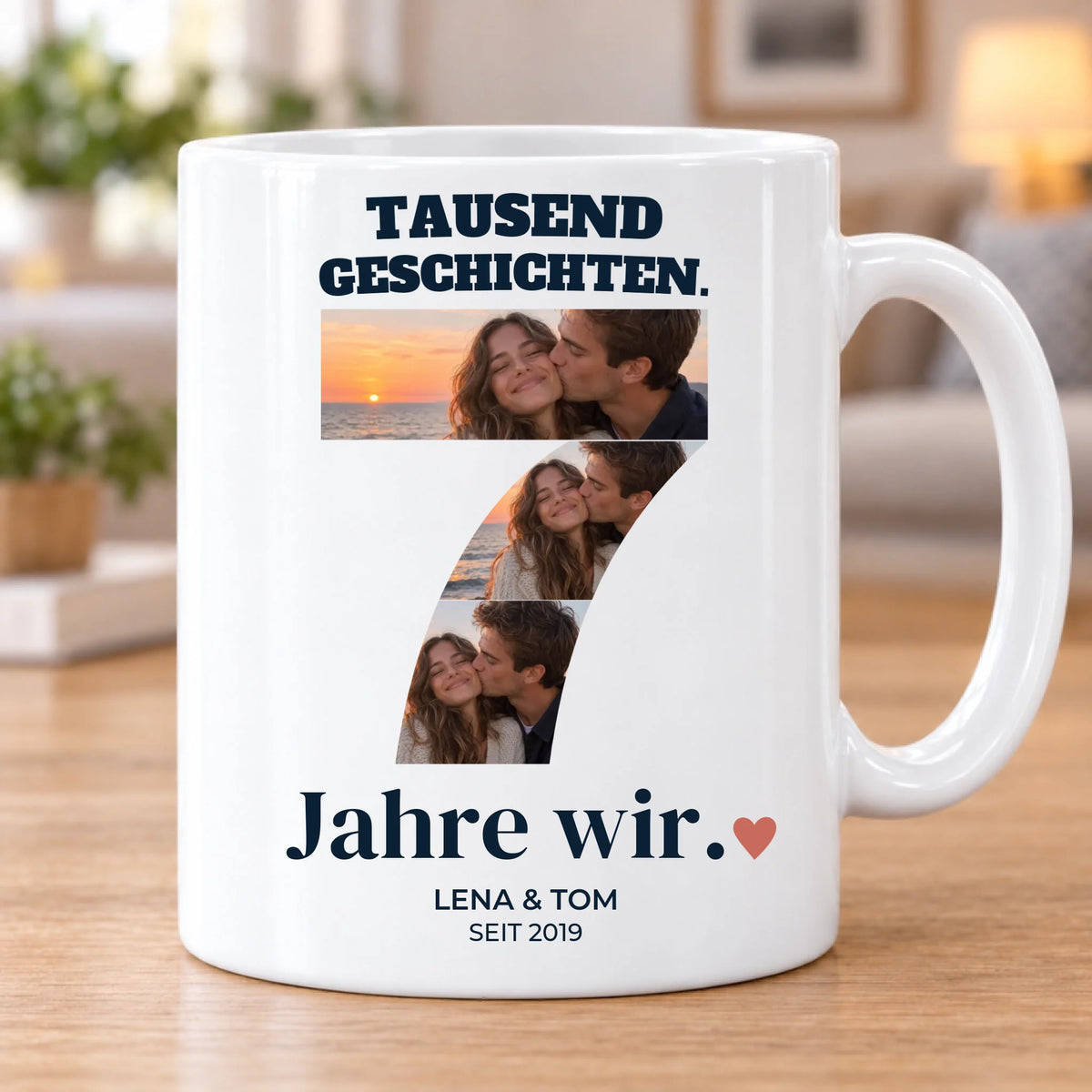 7 Jahre wir – Fototasse LENA