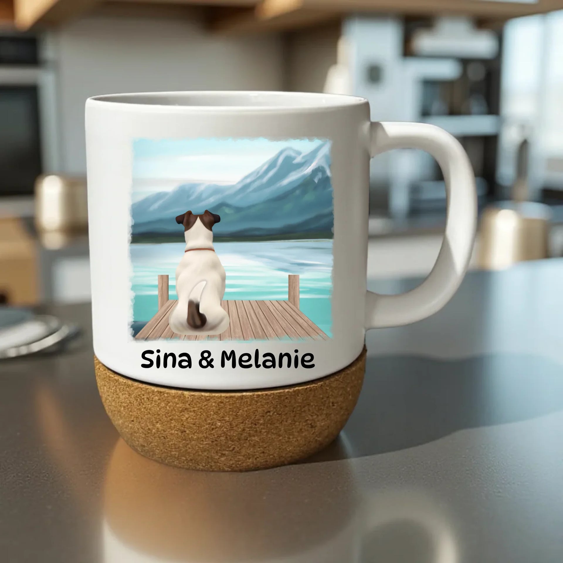 TassenTicker® - « Stolze Jack Russel Mama » – Tasse à Café – Tasse Pour Chien – Propriétaire De Chien – Femme – Idée Cadeau – Blanc