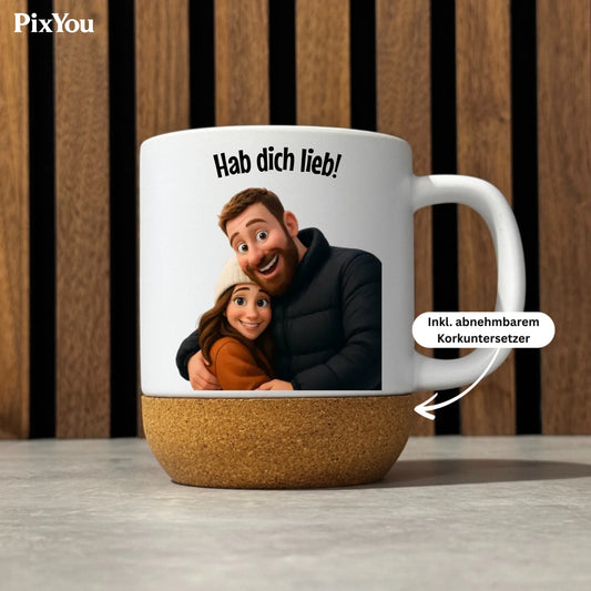 Personalisierte Fototasse im 3D-Animationsstil | Tasse mit eigenem Foto