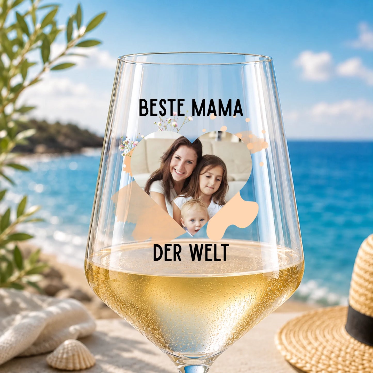 weißweinglas mockup