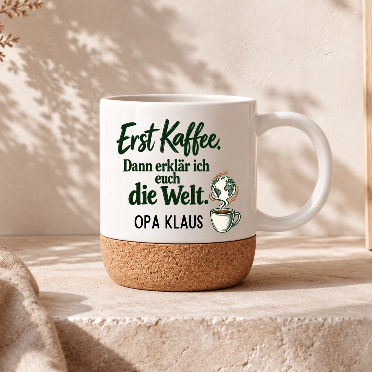 02 Beige mit Korksockel – Henkel rechts