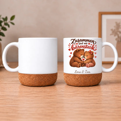 Personalisierte Tasse BEN – Zusammen sind wir bärenstark – Ansicht 2
