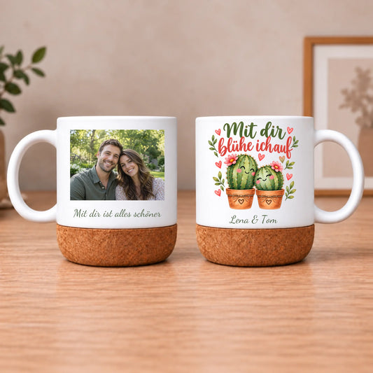 Personalisierte Tasse BEN – Mit dir blühe ich auf – Ansicht 2