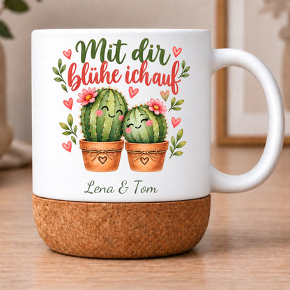Personalisierte Tasse BEN – Mit dir blühe ich auf – Ansicht 1