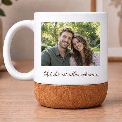 Tasse BEN – Foto und Widmung, Henkel links