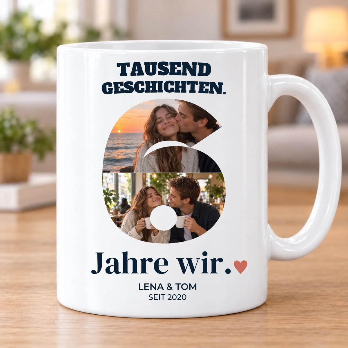 6 Jahre wir – Fototasse LENA