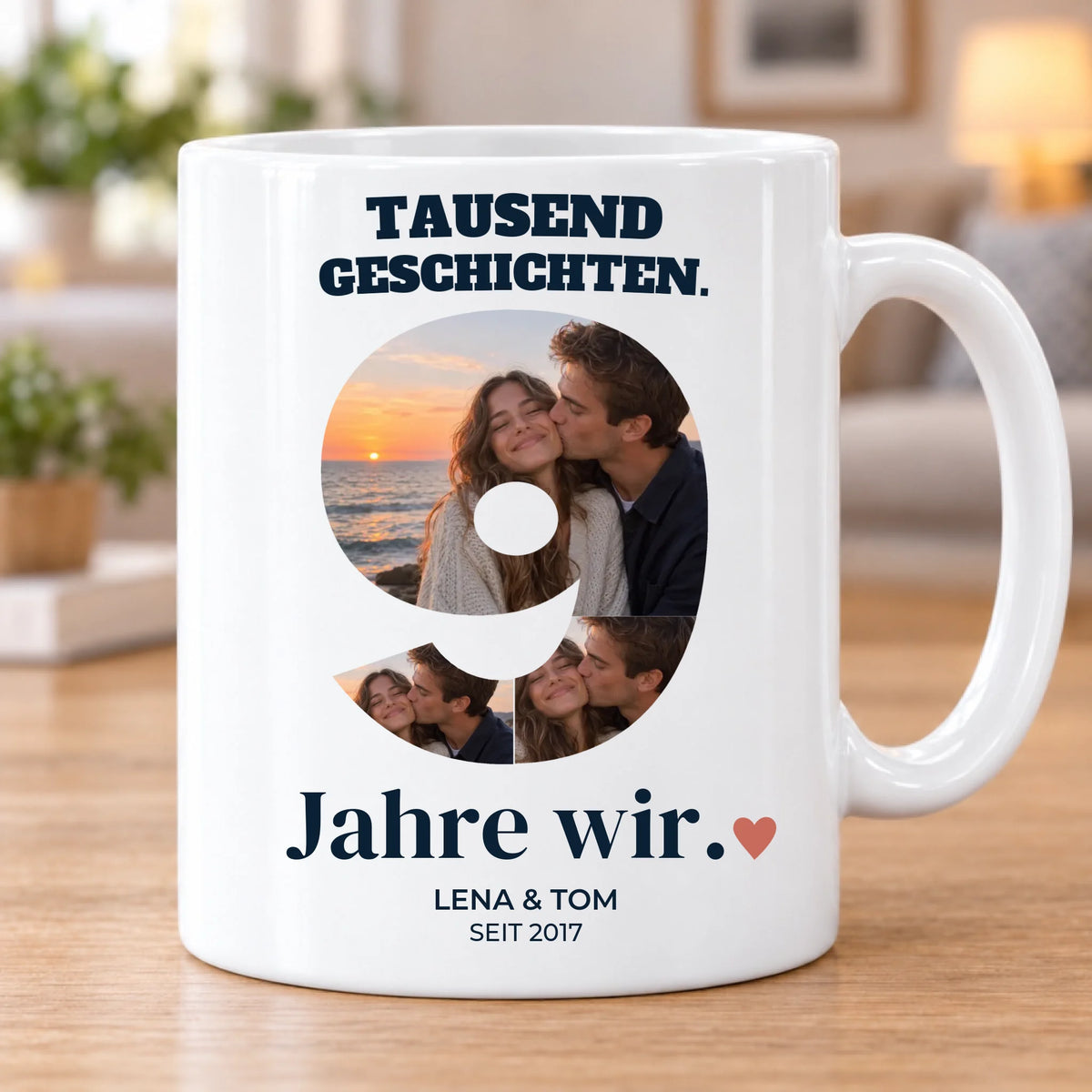 9 Jahre wir – Fototasse LENA