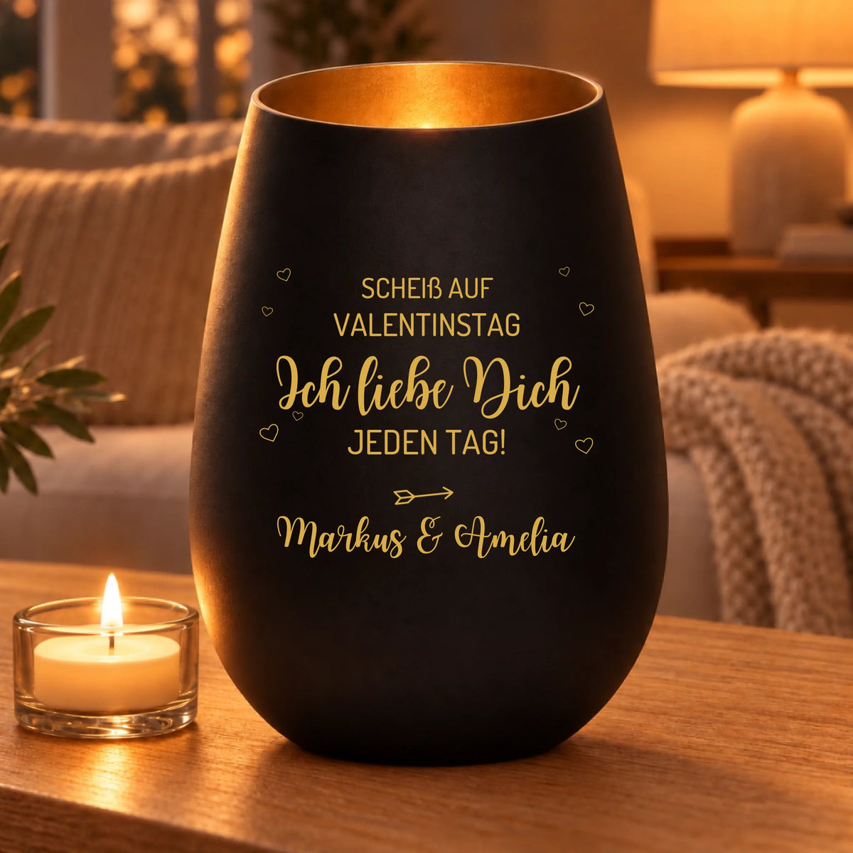 Ich liebe dich jeden Tag – Schwarz/Gold